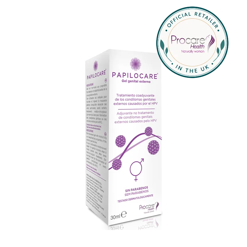 Papilocare external gel with stamp