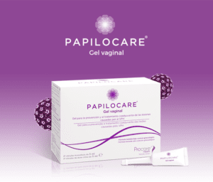 Papilocare Vaginal gel packaging and canula